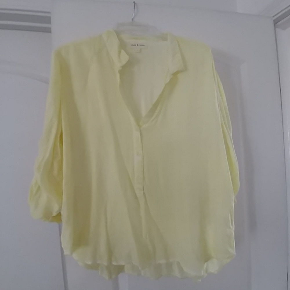 Cloth and Stone yellow shirt